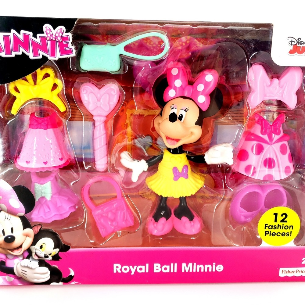 Fisher Price Disney Junior Royal Ball Minnie Figure Play Set Brand New Sealed - Picture 5 of 5